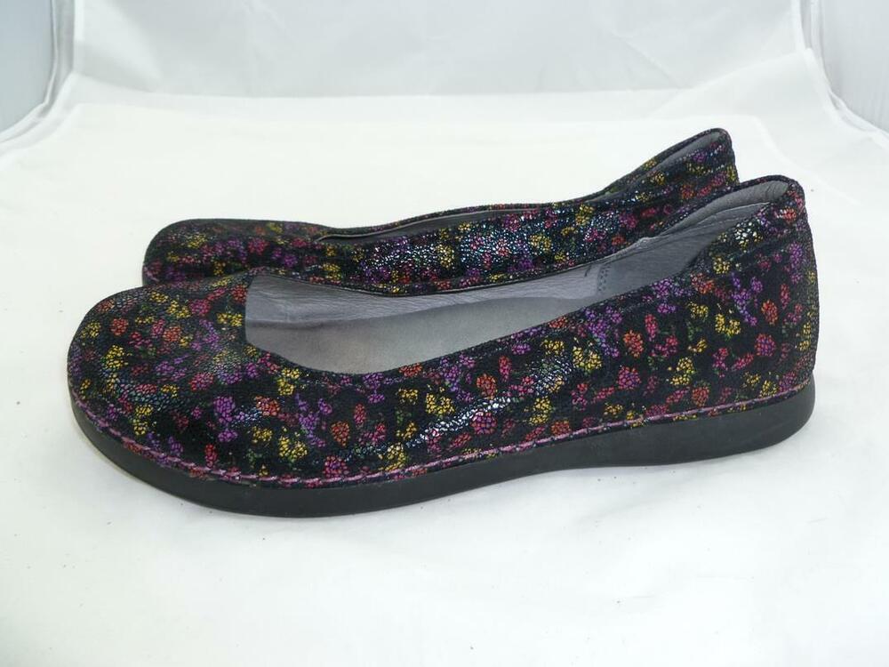 ALEGRIA PET-721 DITZY DO PETAL SZ 10 USED BALLET FLATS/COMFORT SHOES/SLIP ON